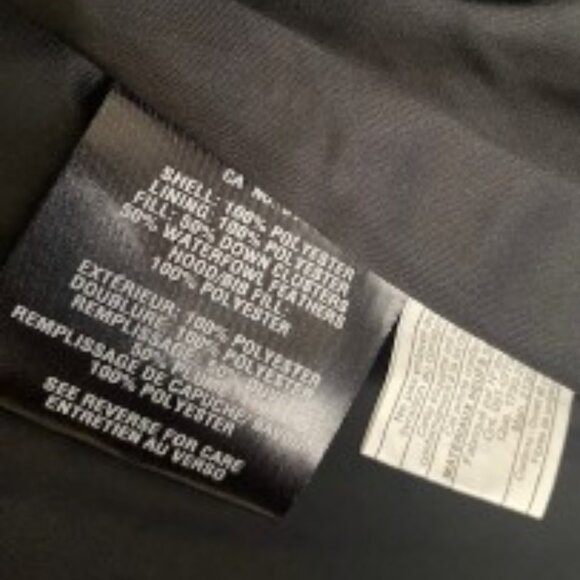 Cole Haan Black Hooded Down Puffer Coat Medium - Picture 6 of 6